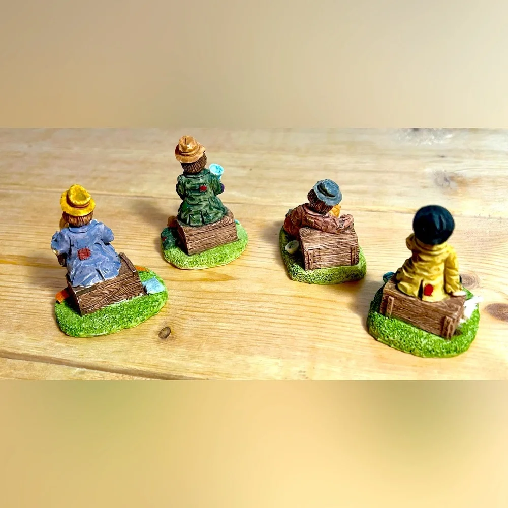 Vintage Hobo Miniature Figurine Set